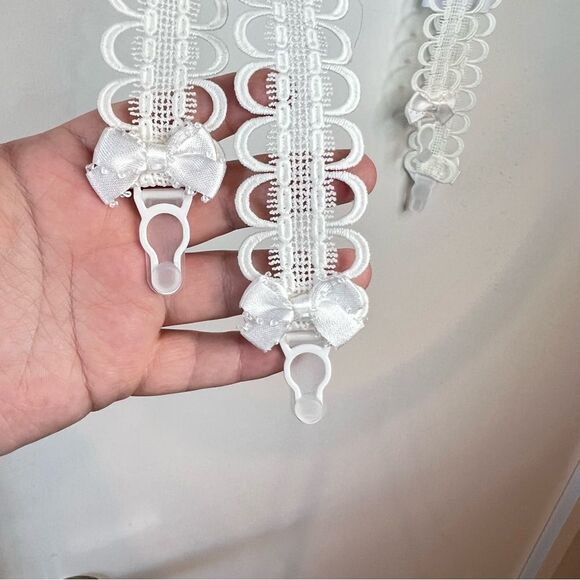 NWT For Love & Lemons Trellis Rose Floral Garter in White XXS - Picture 8 of 12